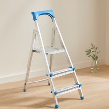 2+1 Basamaklı Metal Merdiven 60 cm - 120 kg