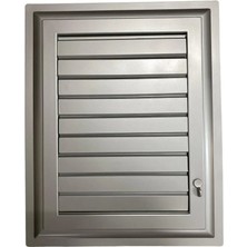 Kaia Life Plastik Menfez 45X45 Gümüş Banyo Wc Havalandırma