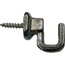 Vidalı Kanca, Askı Küçük - 15X18MM, Nikel - 1 Adet