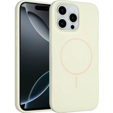 Eseno Select iPhone 14 Pro Max ile Uyumlu Kılıf Jully MagSafe Kapak Bej