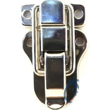 Sandık, Kutu Klipsi, Ön Kilidi - 48X30MM, Nikel, 1 Adet