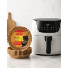 100 Adet Airfryer Kağıdı Su Geçirmez Yağ Tutmaz Pişirme Altlığı