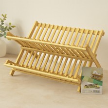 Bambu Tezgah Üstü Bulaşıklık ve Tabaklık 46X33 cm