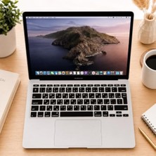 MacBook Air 11 Inç Arapça Klavye Koruyucu A1370 A1465 Uyumlu Uk Iso Ters L Enter Silikon Keyboard Cover Siyah