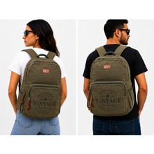 Old Cotton Organik Gabardin Armut Model Unisex Sırt Çantası