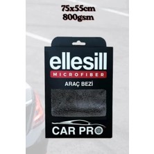 Ellesil 55X75 800 Gsm Tank Bezi | Profesyonel Oto Kurulama ve Detay Temizlik Mikrofiber Bezi
