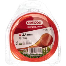 Oregon Yuvarlak Çim Biçme Ipi, 2,4 Mm, Turuncu, Çim, Yabani Ot, Çim ve Çiçek Tarhları Için, Bahçe Iş