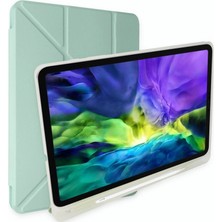 Apple Ipad 10.2 (8.nesil) Kılıf Kalemlikli Mars Tablet Kılıfı - Açık Yeşil