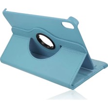 Apple iPad Mini 6 Kılıf 360 Tablet Deri Kılıf - Turkuaz