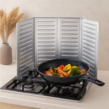 Ocak Yağ Sıçrama Koruyucu Alüminyum Folyo Plaka 84X32.5 cm (100'LÜ)
