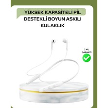 100 Saat Pil Ömrü Boyun Askılı Bluetooth Kablosuz Kulaklık