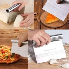 Çelik Spatula,metal Hamur Sıyrıcı,pasta Sıyırma Aparatı,hamur Dilimleyici,pasta ve Pastacılık Için Çelik Şekillendirici ve Hamur Porsiyonlayıcı