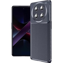 Honor Magic 7 Lite Kılıf Auto Focus Karbon Kapak - Lacivert