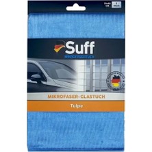 Suff Tulpe 50X70 cm Cam Bezi | Profesyonel Cam Temizleme ve Parlatma Mikrofiber Bezi