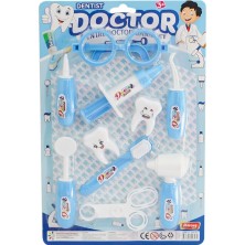 ERN-897 Heroes Toys Kartela Erkek Dişçi Oyun Seti
