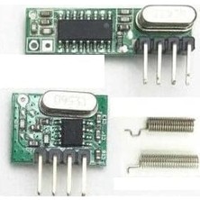 433MHZ Rf Alıcı Verici Modül Kristalli Takım