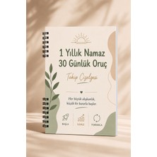Beticraft 1 Yıllık Namaz ve 30 Günlük Oruç Takip Çizelgesi, Alışkanlık Defteri, Namaz Defteri