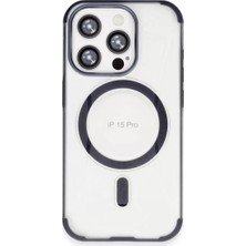 Eseno Select iPhone 15 Pro ile Uyumlu Hilton MagSafe Kapak Lacivert