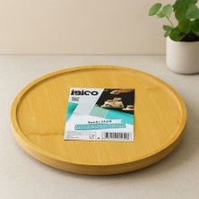 Bambu Yuvarlak Sunum Tepsisi 24.5 cm Ayaklı