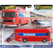 Hot Wheels Takım Taşıma Nissan Euro Hauler ve '94 300 Zx Gts, 1:64 Ölçek