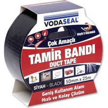 Kaia Life Vodaseal Duct Tape Tamir Bandı 50 mm 25 Metre Siyah