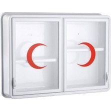 Cam 2 Kapaklı Ecza Dolabı 35X49X10 cm
