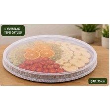 Pratik Tepsi Sini Sineklik Örtüsü – Gıda Kurutma ve Koruma Filesi 75*75