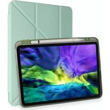 Apple Ipad Pro 11 (2024) Kılıf Kalemlikli Mars Tablet Kılıfı - Açık Yeşil