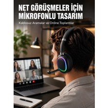 Kablosuz Bluetooth 5.0 Kulaklık Rgb Işıklı Tasarım
