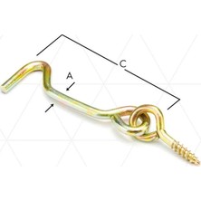 Kaia Life Ennalbur Çengelli Askı 80 No ( 5 Adet )