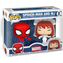 Funko Pop! Marvel: Süper Kahraman Çiftleri - Örümcek Adam ve Mj - 2'li Paket - Marvel Comics - Kolek