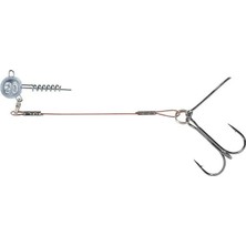 Balzer 16100 Silikon Yemler Için Çelik Telli Spiral Kafa Rig 5.5cm