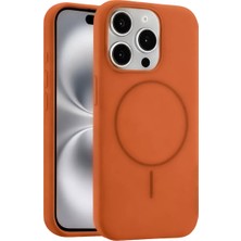 Eseno Select iPhone 14 Pro Max ile Uyumlu Kılıf Jully MagSafe Kapak Turuncu