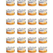 EstoreBox Gimcat Shinycat Jelly (Jöle Içinde) Tavuklu Yavru Konservesi 70GR x 24 Adet