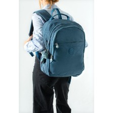 Baginn Unisex Klinkır Okul Çantası Lise Ortaokul Üniversite Sırt Çantası 40*30 cm Hafif Kumaş Çok Cepli 3k