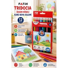 ArtMaster 12 Li Kuru Boya Kalemi Karton Kutu 1 Paket Fatih Tridocia 12 Renk Kuruboya Tam Boy Canlı Renkli Boya Kalem Okul Öğrenci