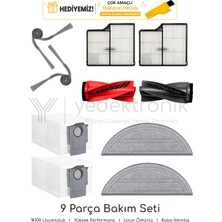Yedektronik Roborock Saros 10 Uyumlu 9 Parça Bakım Seti (Saros 10R Uymaz!) | Yüksek Kalite