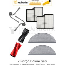 Yedektronik Roborock Saros 10 Uyumlu 7 Parça Bakım Seti (Saros 10R Uymaz!) | Yüksek Kalite