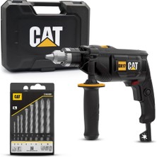 EstoreBox Cat DX17.1 750WATT 13MM Profesyonel Darbeli Matkap + 8 Parça Aksesuar