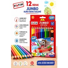 Artlantis 12 Li Jumbo Kuru Boya Kalemi 1 Paket Fatih Kalın 12 Renk Jumbo Kuruboya Tam Boy Renkli Kalem Karton Kutu Kolay Tutuş