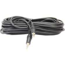 Powermaster PM-13474 Siyah 3.5 mm Erkek-Erkek 10 Metre Stereo Kablo