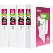 Avery Şeffaf Dosya 4'lü Paket 1.5" Beyaz