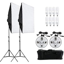 Misda Store 4 Duylu Softbox Sürekli Işık,fotoğraf,video,youtuber Kit Ikili Strobist Set