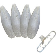 Misda Store Adet Temizlenmiş Mürekkep Balığı (Kalamar) Kemiği 5-6cm Mini Boy ve Tutacak