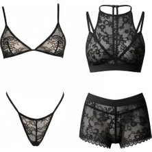 C&city 4lü Bralet Set Siyah