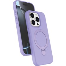 Apple Iphone 14 Pro Max Regal Magsafe Standlı Kapak - Lila