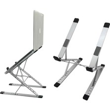 Misda Store Kaliteli Tok Alüminyum Dizüstü Bilgisayar Notebook Standı Yüksekliği Ayarlanabilir 30CM Maksimum Yükseklik Stand Taşınabilir Yükseltici MacBook Uyumlu Tüm Dizüstü Bilgisayar 10-16 Inç N8