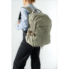 Baginn Unisex Klinkır Okul Çantası Lise Ortaokul Üniversite Sırt Çantası 40*30 cm Hafif Kumaş Çok Cepli 3k