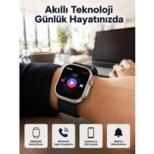 MiraLive Akıllı Saat Kol Saati Android ve Ios Uyumlu Nabız Ölçer Sesli Asistan