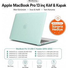 Misda Store MacBook Pro 13 Inç M1 M2 Kılıf A2338 Uyumlu | Mat Sert Koruyucu Kapak Hard Case | A1706 A1708 A1989 A2159 A2251 A2289 Uyumlu Ince Hafif Buzlu Laptop Kılıfı Açık Yeşil